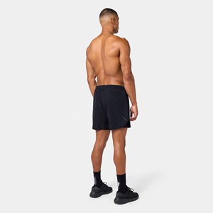 Shorts de sport pour hommes, sur mesure, avec logo sur le devant, taille haute, élastiques, respirants, en polyester et élasthanne, décontractés - Product Image 6