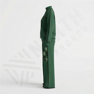 Nouveaux survêtements personnalisés de haute qualité, ensemble de survêtement deux pièces pour femmes, vêtements de sport solides pour l'entraînement, vêtements de sport pour la course à pied, vêtements de sport personnalisés - Product Image 3