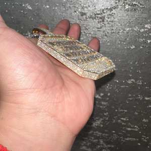 Bijoux de bus 3D brillants personnalisés pour hommes, testeur de diamants de passage de Moissanite VVS, pendentif boule 3D plaqué glacé - Product Image 3