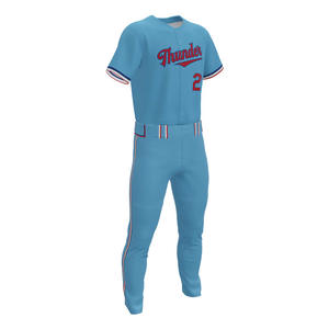 Maillot blanc Sublimation uni hip hop Hipster Baseball maillot boutonné chemises uniformes de sport hommes femmes maillot Logo personnalisé - Product Image 5