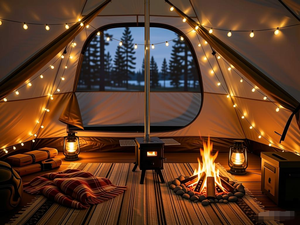 موقد تدفئة متعدد الوظائف من الفولاذ الكربوني يمكن استخدامه للتخييم والتجمعات الخارجية والتدفئة والطهي والشواء - Product Image 4