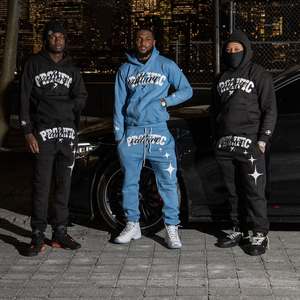 Pantalones de chándal apilados de invierno con logotipo personalizado y Sudadera con capucha, conjunto de chándal para hombre, ropa de calle de 2 piezas, chándal - Product Image 4