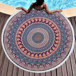 Attrape-rêves imprimé paon Mandala Tapisserie en coton Serviette de plage pour tapis de yoga Décoration intérieure Literie utilisée par les expéditeurs indiens - Product Image 5