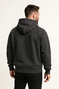 Sudaderas con capucha en blanco de algodón liso de gran tamaño personalizadas de invierno para hombre, sudaderas con capucha y sudadera Unisex, tela suave y cómoda de alta calidad - Product Image 4