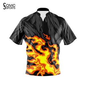 Elegante Bowling Polos Ropa Deportiva Maillot De Fútbol Camisetas Sublimación Personalizada Rayas Retro Fútbol Jersey - Product Image 5