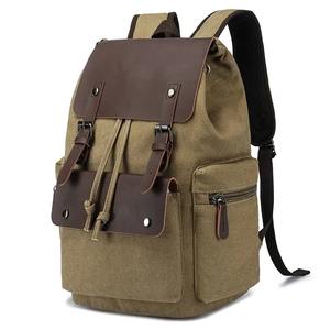 กระเป๋านักเรียนแล็ปท็อปพิมพ์ลายวินเทจสำหรับนักเรียนกระเป๋าเป้สะพายหลังแฟชั่นเชือกผูกสำหรับเดินทางกลางแจ้งใส่สบาย - Product Image 4