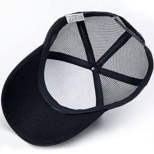 High Quality Custom 5 <b>Panel</b> Trucker Hat Sporty Style Baseball Cap with Own Fabric Button <b>Decoration</b> and Logo - Product Image 4