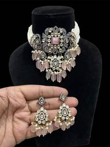 ชุปเครื่องประดับชุบทองวิคตอเรียนขัดเงามอยส์ซาไนต์คอร์โพลิเกอร์ชุดเครื่องประดับสำหรับงานแต่งงานของเจ้าสาวงานหมั้นของขวัญวันครบรอบ - Product Image 5