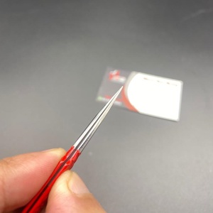 แหนบต่อขนตาแบบด้ามจับเพชร90องศาแบบกำหนดเองสไตล์คลาสสิกแหนบปลายแหลมสีแดงคงทน - Product Image 4