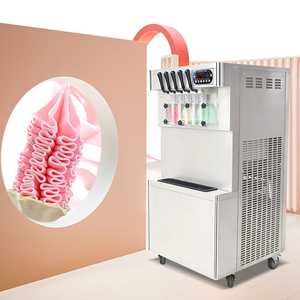 เครื่องทำไอศกรีมซอฟต์เสิร์ฟเชิงพาณิชย์ 5 รสชาติ 50-55 ลิตร/ชม. แบบตั้งโต๊ะ สแตนเลส รุ่น ICM-390 220V - Product Image 2