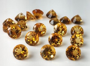 Piedras preciosas facetadas de citrino Natural hechas a mano de alta calidad, gemas amarillas sueltas de corte redondo de 1mm-11mm para la fabricación de joyas - Product Image 2