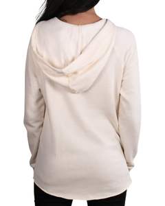 Premium Womens California Wave Wash Sudadera con capucha Suave Ligero Ajuste relajado con cordones ajustables Kangroo Pocket OEM ODM - Product Image 4