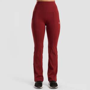 Momentum Red <b>Flared</b> Pants Stylish Yoga <b>Leggings</b> - Product Image 2