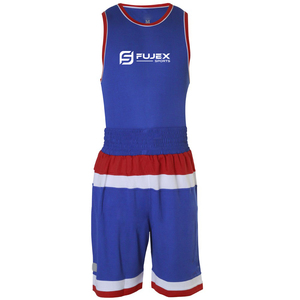 Chaleco de boxeo y pantalones cortos Patrón de impresión único Diseño popular Precio barato personalizado Venta caliente Chaleco de boxeo de calidad superior - Product Image 3