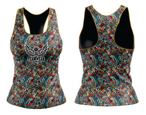 Débardeurs d'entraînement personnalisés pour femmes grandes tailles, style streetwear, en coton/bambou, inspirés des tenues de l'équipe américaine - Qualité supérieure, prix de gros - Product Image 3