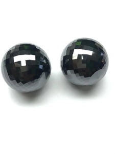 Cuentas redondas negras de moissanita de 26mm, cuentas facetadas de grado AAA para joyería de moissanita y joyería personalizada, joyería de Hip Hop - Product Image 6