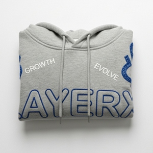 Sweat à capuche pour homme 2026 OEM, poids lourd, 500 g/m², mélange polyester/coton, tissu éponge français, broderie, coupe ample, pull-over, écologique - Product Image 4