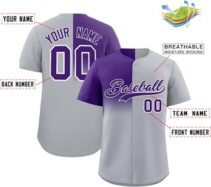 Maillot de baseball à sublimation contrastée de couleur maille respirante séchage rapide performance ajustement personnalisé vêtements d'équipe jeunesse/adulte OEM - Product Image 2