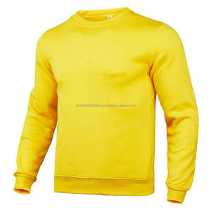 Sudadera 100% de algodón con diseño personalizado para hombre, cuello redondo, manga larga, teñido liso para invierno, estampado digital con patrones sólidos - Product Image 1