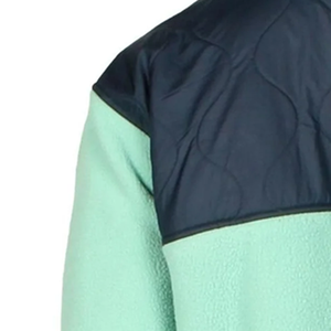 Hombres Fleece 3/4 Zip Pullover chaqueta transpirable resistente al agua softshell con logo estampado Centro cierre de cremallera frontal - Product Image 6