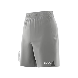 Pantalones cortos deportivos en blanco para hombre con bolsillo con cremallera para correr, informales, transpirables, con cordón, pantalones cortos atléticos de talla grande para gimnasio - Product Image 3