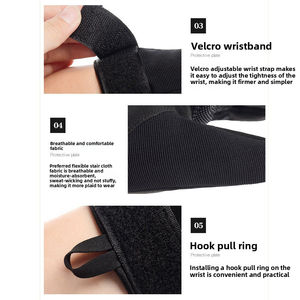 Half-finger Breathable Lightweight Spandex/Polyester Gym <b>Gloves</b> Snap Closure Customizable Color/Logo for <b>Weight</b> Lifting <b>Training</b> - Product Image 5