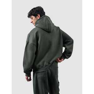 ชุดเสื้อฮู้ดดี้และเสื้อสเวตเชิ้ตสีเขียวเฮเธอร์สำหรับผู้ชาย พรีเมียม ยูทิลิตี้ ท็อป - Product Image 5