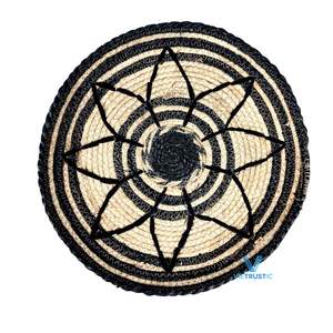 Vietrustic Art Deco Water Hyacinth Straw Woven <b>Wall</b> <b>Plate</b> <b>for</b> Living Room and Birthday <b>Decoration</b> - Product Image 6