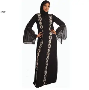 Son moda uzun elbise Lady islam giyim kadınlar için 2024 Kaftan Abayas müslüman elbise özel Abaya