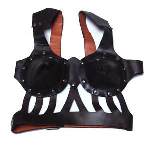 Medieval Leather Armor Bra Marrón - Product Image 2