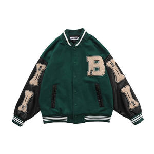 Direct Usine Personnalisé Hiver Vintage École Collège Hommes Vestes Manteau Laine Letterman Bomber Baseball Varsity Homme - Product Image 1