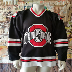 Vêtements de sport personnalisés Maillot de hockey sur glace Vêtements de sublimation Col en V pour adultes Maillots de hockey brodés personnalisés - Product Image 5