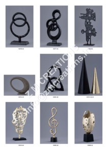 Escultura de Metal moderna de lujo, arte moderno, diseño abstracto, nueva decoración del hogar, Hotel, oficina, mesa, colorido, decorativo para boda - Product Image 5