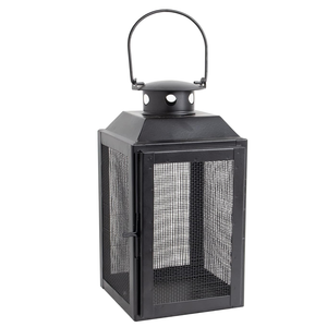 Linterna colgante de metal de estilo marroquí con vidrio transparente y acabado plateado Diseño de puré de forma cuadrada para decoración del hogar - Product Image 4