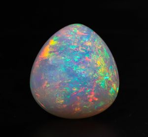 หินโอปอล์ทรงหลังเบี้ยสีสดใสเล่นหินแต่ละชิ้นเสร็จแล้วสำหรับเครื่องประดับใช้พื้นผิวทรงโดมเรียบและมีความคมชัดสูง - Product Image 1