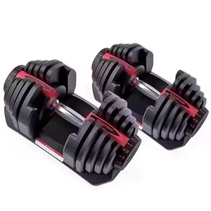 Auténtico juego de mancuernas Wieghts 24Kg 40Kg 52Lbs 90Lbs juego de mancuernas ajustables - Product Image 1