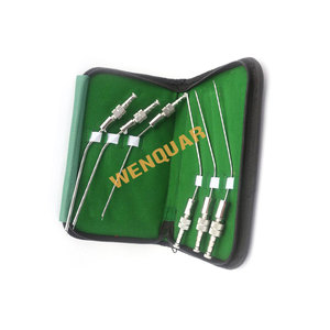 Tube d'aspiration dentaire Frazier de haute qualité, pointe atraumatique, acier inoxydable, couleur or, instruments chirurgicaux - Product Image 2