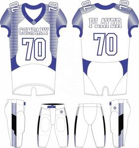 OEM de alta calidad 2025 uniforme de fútbol americano 100% poliéster equipo de color sólido uniforme de fútbol americano - Product Image 2