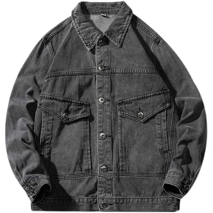 OEM Custom Men's Canvas Work Jacket Casual Outdoor Streetwear Washed Vintage Look Turn-Down Collar Oversize Design for Winter