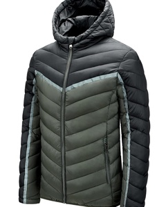 Offre spéciale, doudoune d'hiver personnalisée pour hommes, veste à bulles d'air pour hommes avec logo avant, différentes tailles de couleurs disponibles - Product Image 2