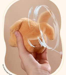 Lindo Peluche de Perrito o Gatito, Colgante de Regalo, de Algodón y Plástico, Ligero, con Cuerda para <span class=keywords><strong>Mover</strong></span> <span class=keywords><strong>la</strong></span> Cola y Ladrido, Juguete de Peluche - Product Image 3