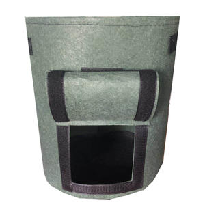 Sacs de <span class=keywords><strong>culture</strong></span> de pommes de terre 35D*45H 43L/10 gallons avec poignées rabattables, sacs de plantation de légumes pour oignons, fruits, tomates, carottes - Product Image 5