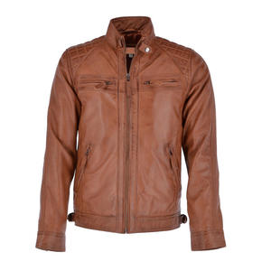 Chaqueta de Cuero Vacuno Genuino para Hombre, Ajustada, con Revestimiento de Lona, Impermeable, Transpirable, Estilo Urbano, Personalizable - Product Image 6