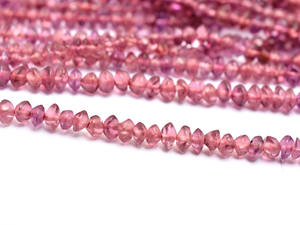 Cuentas Redondas de Granate Rodolita AAA+ de 3 mm, Cuentas de Piedras Preciosas Semipreciosas con Forma de Platillo de Rodolita Natural para la Fabricación de Joyas - Product Image 5