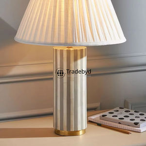 Lampe de table LED AC E26 moderne en os incrusté, fabriquée à la main, éclairage décoratif de luxe pour la maison, l'hôtel et les projets d'aménagement intérieur Tradebyd - Product Image 3