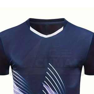 Nueva llegada Ropa deportiva Nombre personalizado Impreso 100% Tela de poliéster Mejor precio Camisetas de tenis - Product Image 6