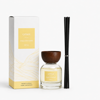 Coffrets de diffuseurs à bâtonnets de marque privée 100 ml avec collier noir, écologiques, parfum personnalisé