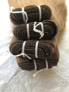 Mechones de cabello humano lacio brasileño, extensiones de cabello humano ondulado con cutícula, color resaltado indio, Remy, venta al por mayor - Product Image 5