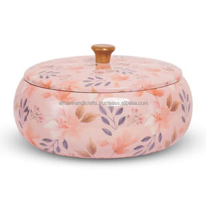 100% olla caliente de madera de Acacia Natural Chapati Roti Box artesanía de lujo para cocina Hogar y restaurante decoración calidad única a un precio - Product Image 4