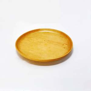 Assiettes à dîner en bois d'acacia écologiques de haute qualité, 20 pièces, fabrication artisanale de luxe, compatibles lave-vaisselle, pour plats et desserts - Product Image 6